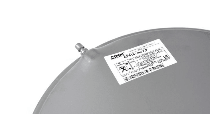 Расширительный бак отопления круглый Cimm 7,5 л. Immergas Eolo/Nike Mini 28 kw - 1.022615, 1.023743