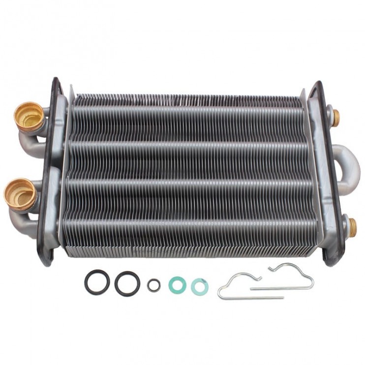 Теплообменник битермический для котла Beretta Ciao 24 CAI/CSI, Smart 24 CAI/CSI - R2310, R10021419 (оригинал)