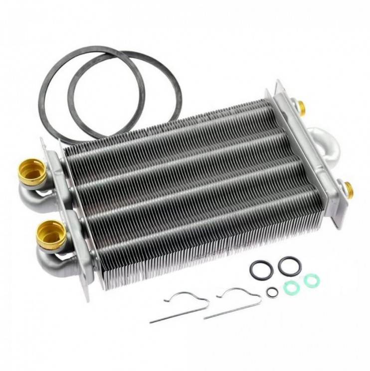 Теплообменник битермический для котла Beretta Ciao 24 CAI/CSI, Smart 24 CAI/CSI - R2310, R10021419 (оригинал)