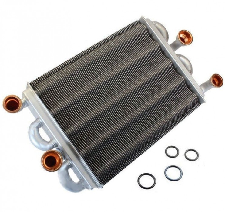 Теплообменник битермический Ferroli Domiproject F24D, Fereasy F24D, Domina F24N - 39837660 (VALMEX, Италия)