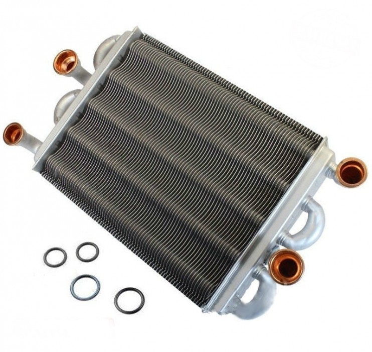 Теплообменник битермический Ferroli Domiproject F24D, Fereasy F24D, Domina F24N - 39837660 (VALMEX, Италия)