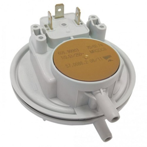 Реле давления дыма (прессостат) Huba 70-60 Ра на газовый котел Baxi EcoFour, ECO 3, Fourtech, Luna 3, Main - 721890300 