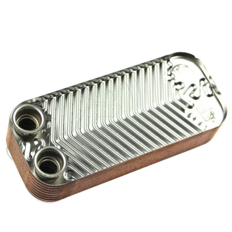 Теплообменник ГВС вторичный пластинчатый 16 пл. (4 фланца) Daewoo Gasboiler 250-300 MSC/MCF/MES - 3318112400