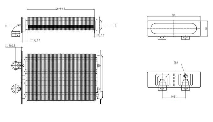 Теплообменник для котла Beretta City 24 CAI - 20052572, R10023651 (аналог)