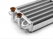 Теплообменник битермический для котла Ferroli Domiproject C24, F24, FerEasy C24, F24 - 39820060, 39819540, 37404110 (аналог)