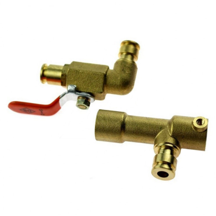 Кран подпитки (наполнения) латунный Daewoo Gasboiler 100-300 ICH, 100-300 KFC - 3315404700, 001541