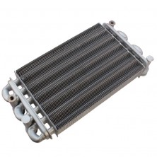 Теплообменник битермический для котла Westen Quasar, Roca Neobit, Baxi Main - 616170, 5663720 (оригинал без упаковки, Valmex)