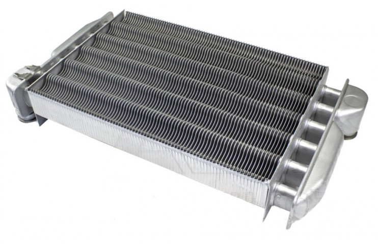 Теплообменник первичный, основной, Westen Pulsar, Pulsar D (дымоходная версия), Baxi Ecofour, Fourtech, Eco 3 Compact - 5677660 (Valmex, Италия)