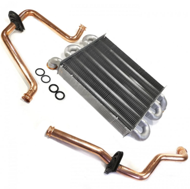 Теплообменник основной (медный с трубками) ARISTON ARISTON BS II, EGIS PLUS, MATIS 24 FF с 2008 г. выпуска - 65113396 (Valmex)