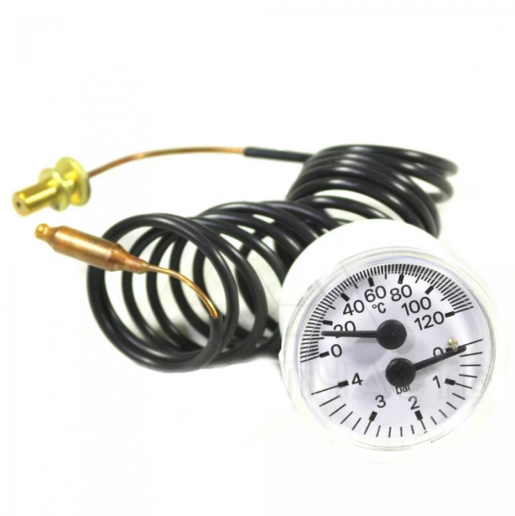 Термоманометр газового котла Ariston Uno Cewal Ø 40 мм. - 65100757